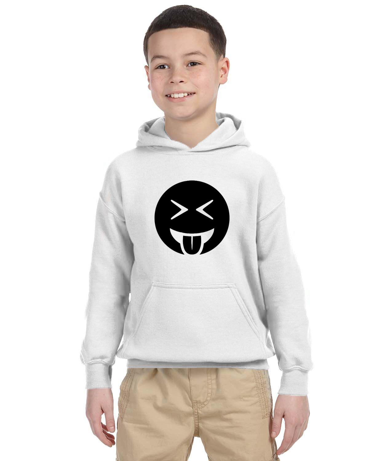 Tongue Out Laughing Kids 50/50 Hood