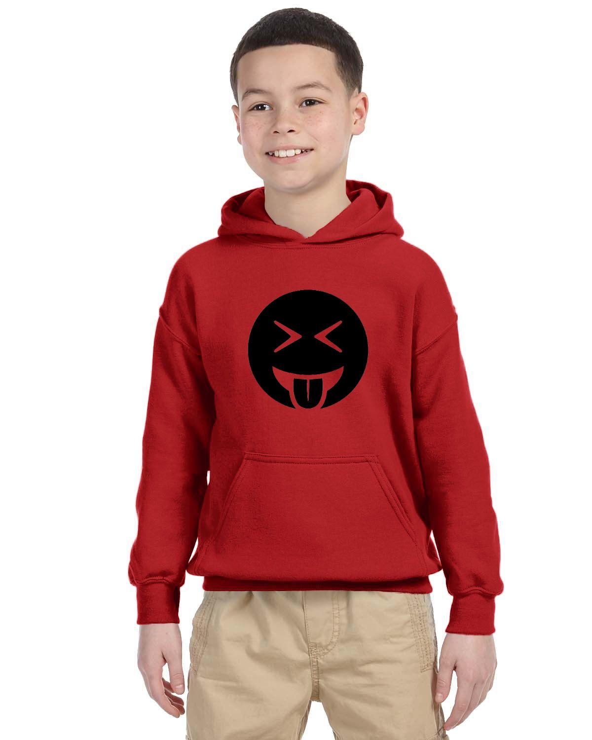 Tongue Out Laughing Kids 50/50 Hood