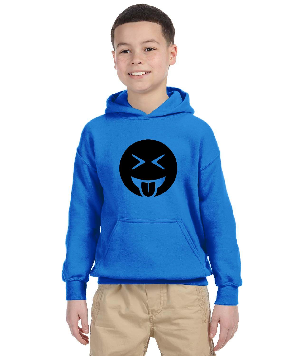 Tongue Out Laughing Kids 50/50 Hood