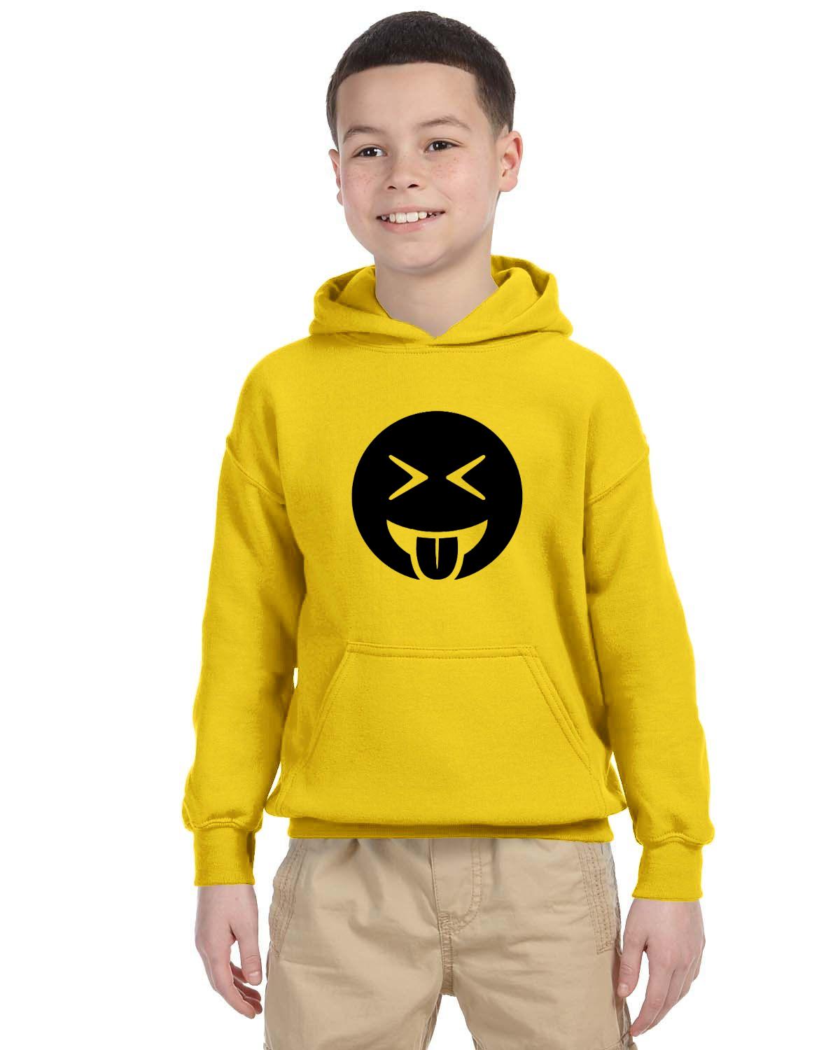 Tongue Out Laughing Kids 50/50 Hood