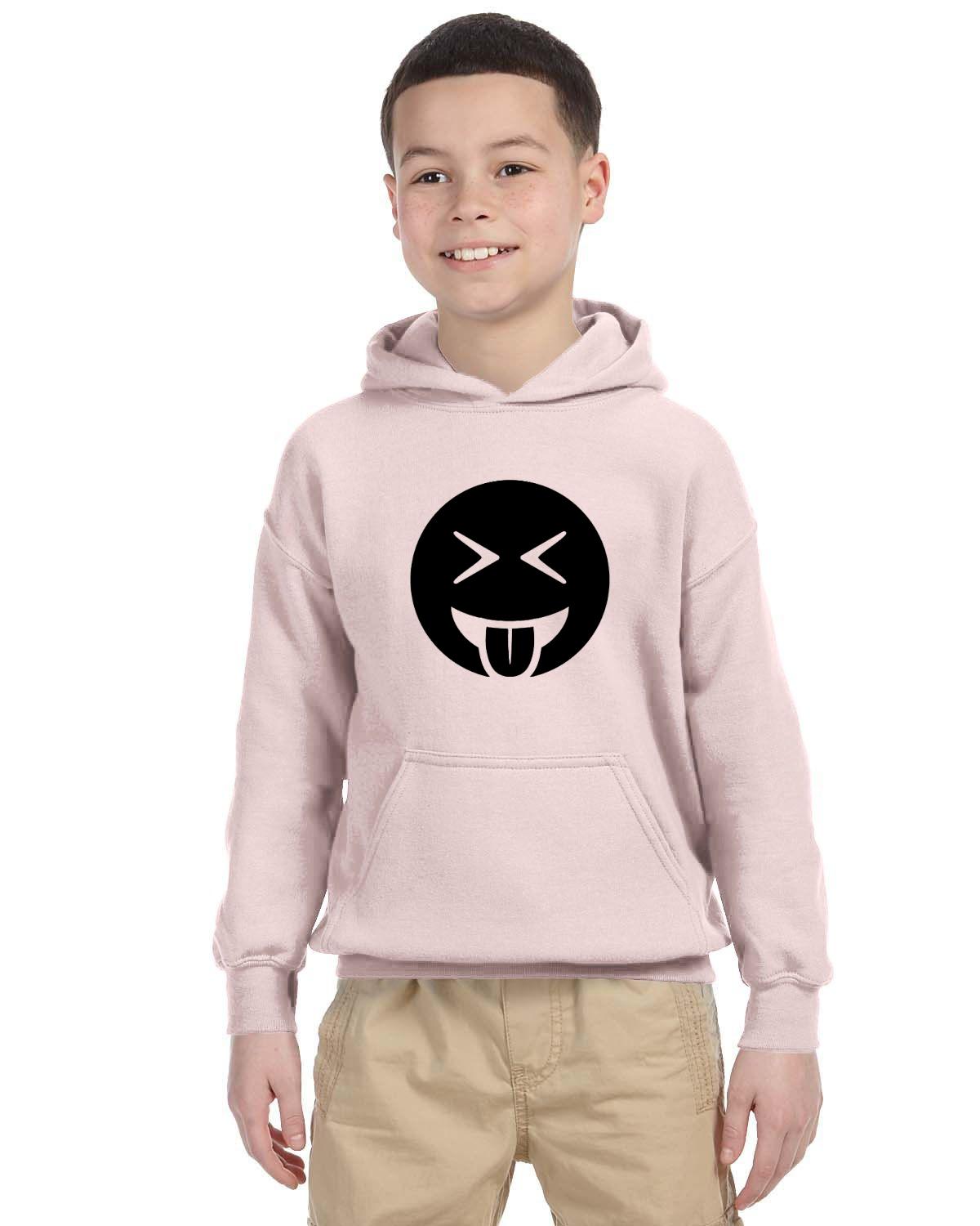 Tongue Out Laughing Kids 50/50 Hood