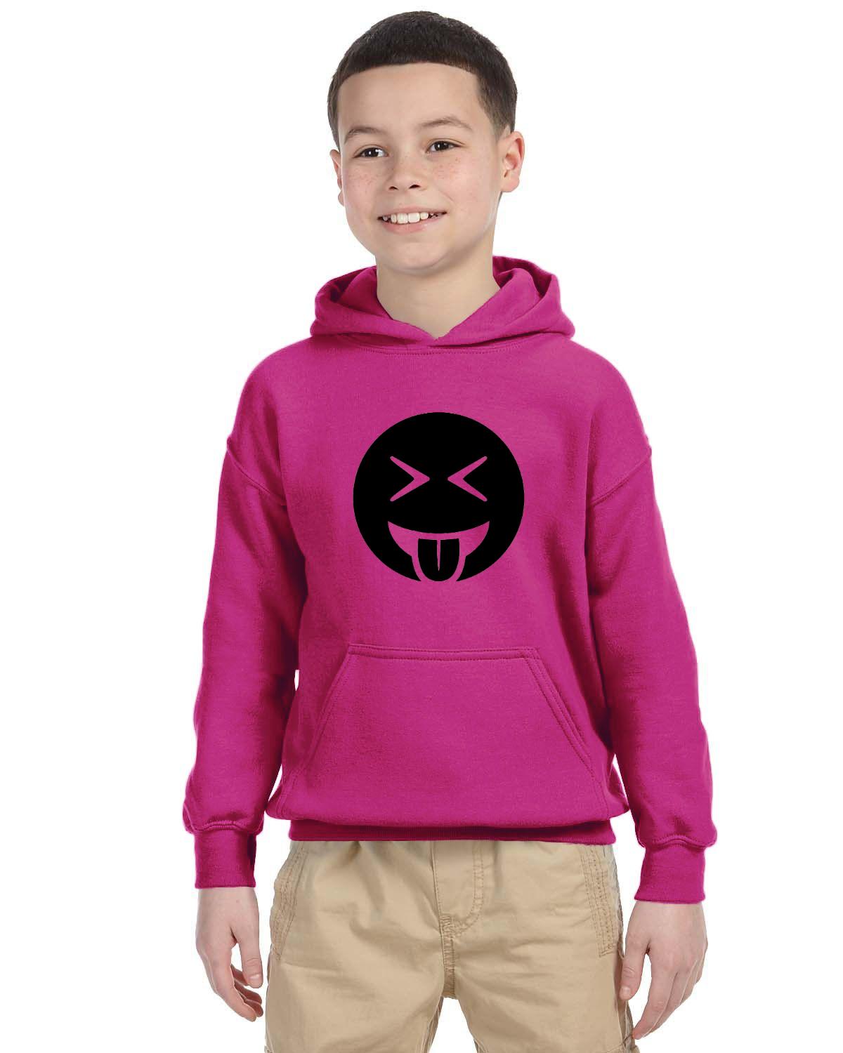 Tongue Out Laughing Kids 50/50 Hood