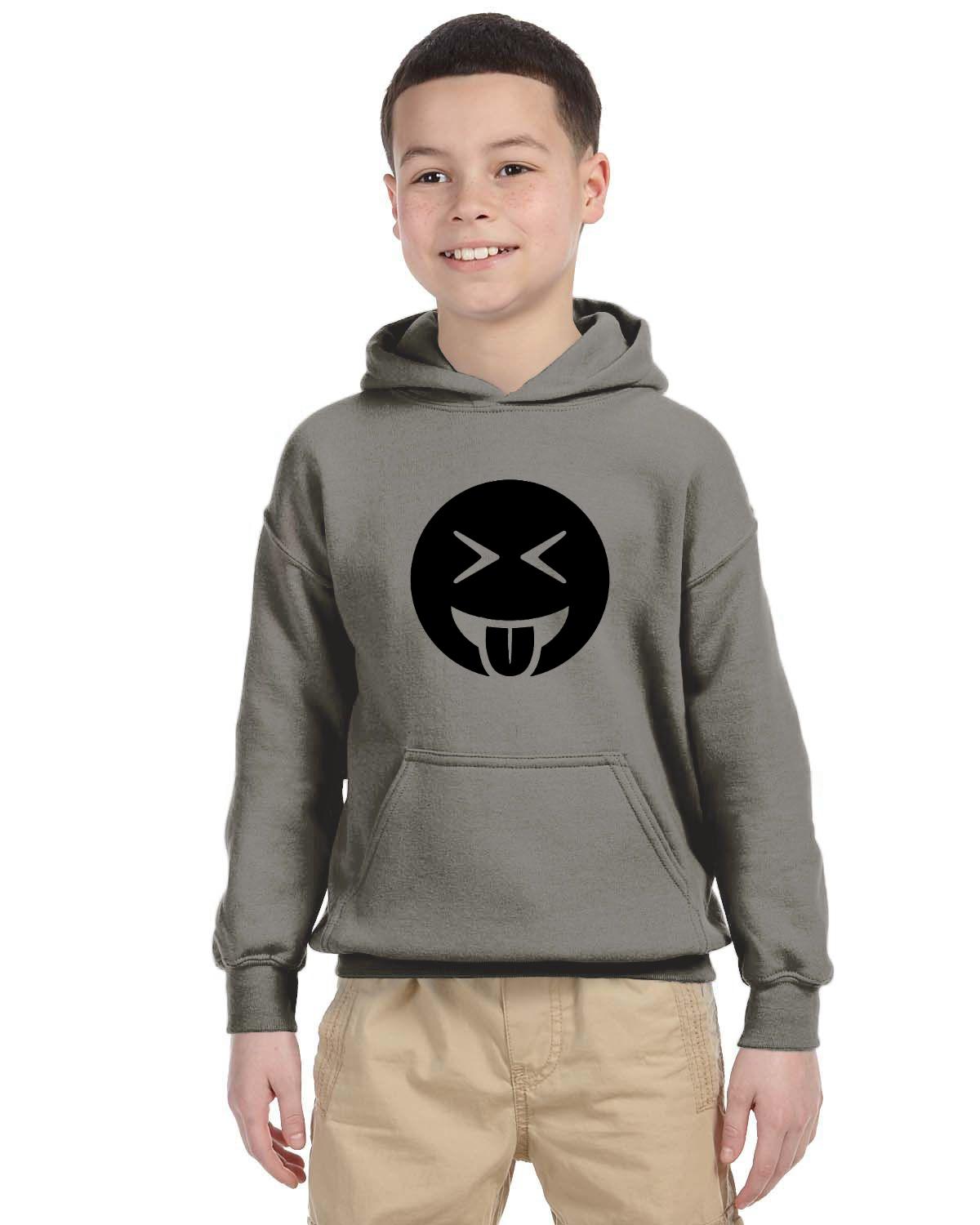 Tongue Out Laughing Kids 50/50 Hood