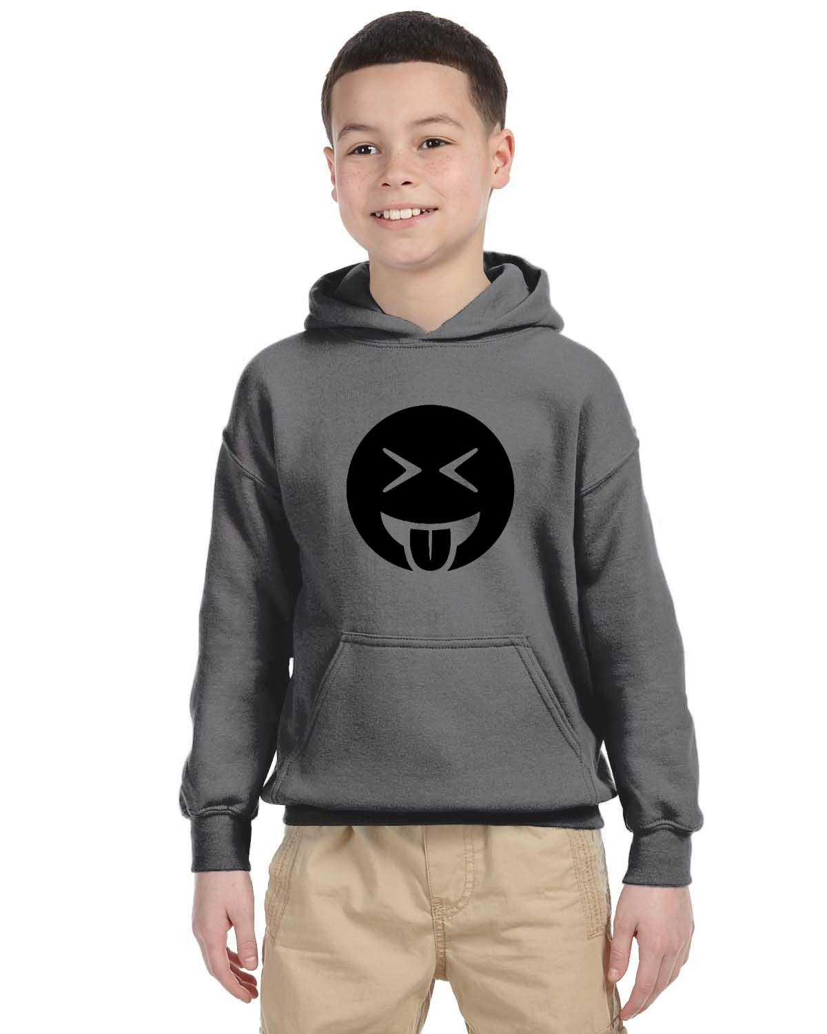 Tongue Out Laughing Kids 50/50 Hood