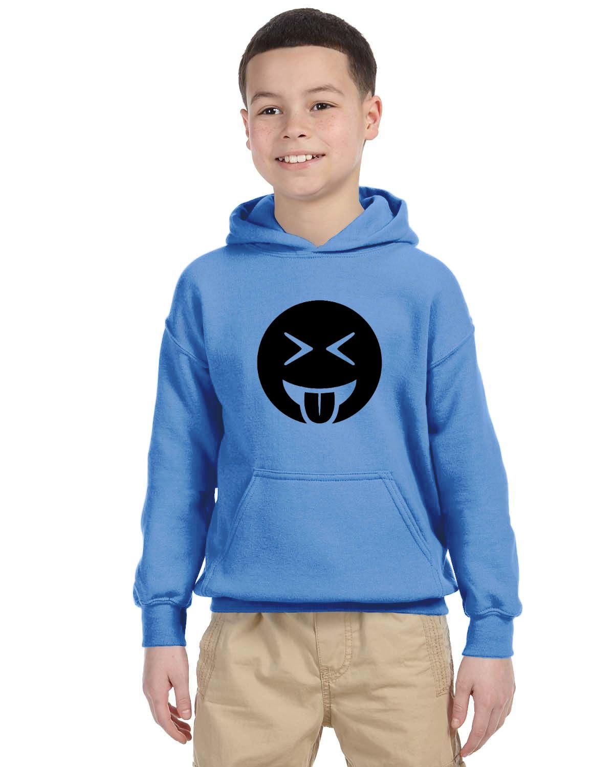 Tongue Out Laughing Kids 50/50 Hood