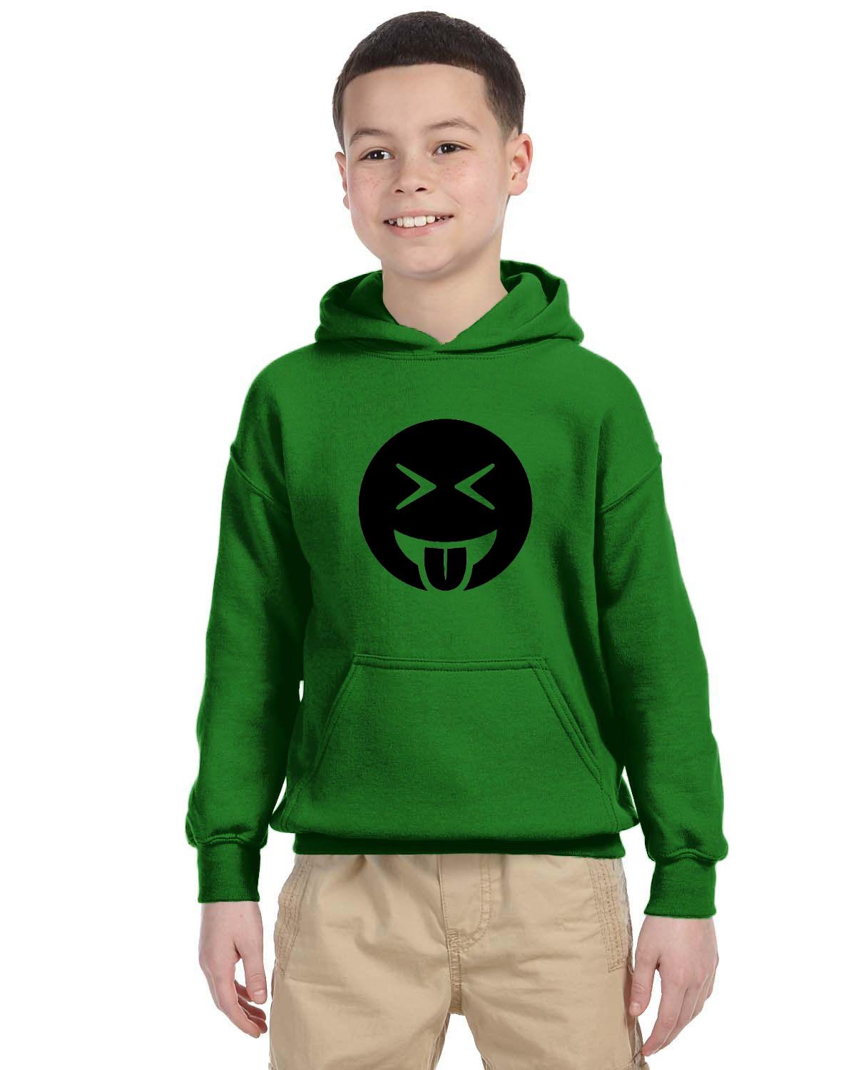Tongue Out Laughing Kids 50/50 Hood