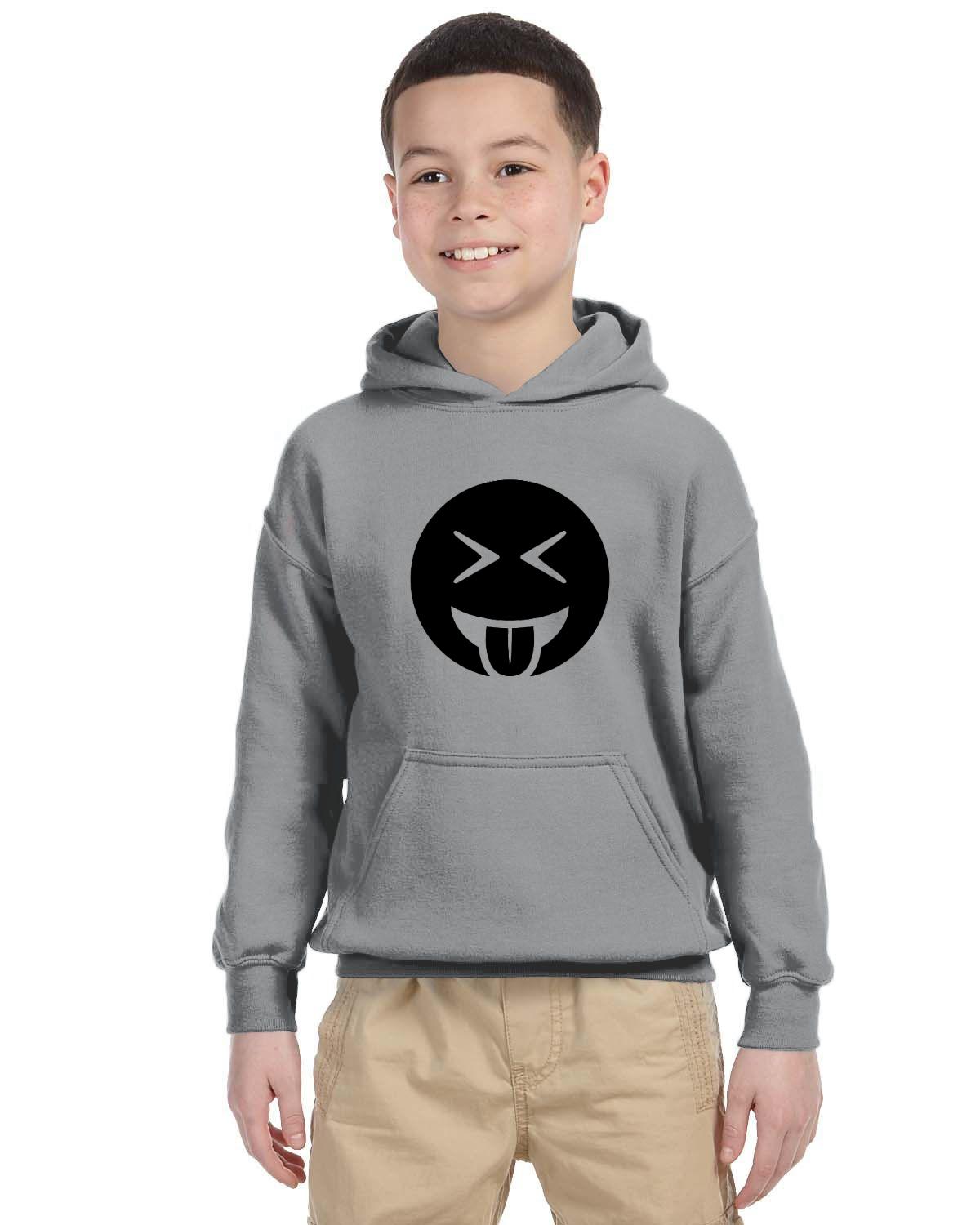 Tongue Out Laughing Kids 50/50 Hood