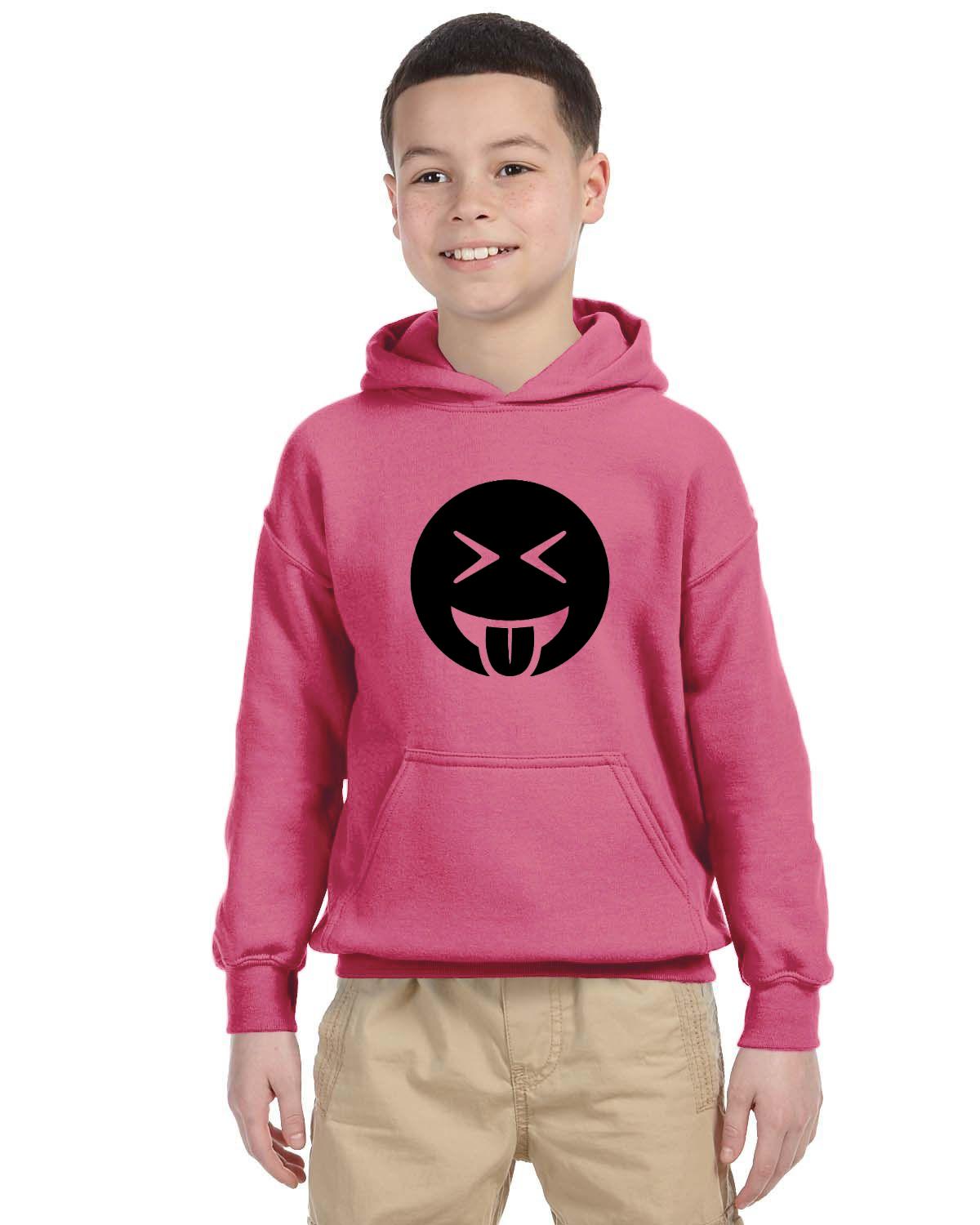 Tongue Out Laughing Kids 50/50 Hood
