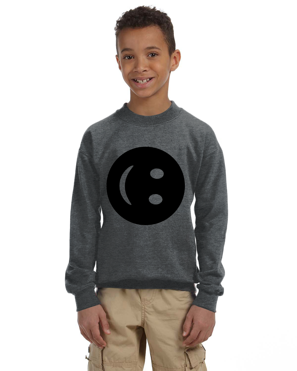 Sideways Smile 50/50 Fleece Crew