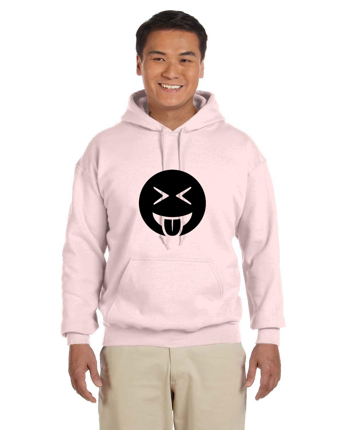 Adult Tongue Out Laughing 50/50 Hoodie