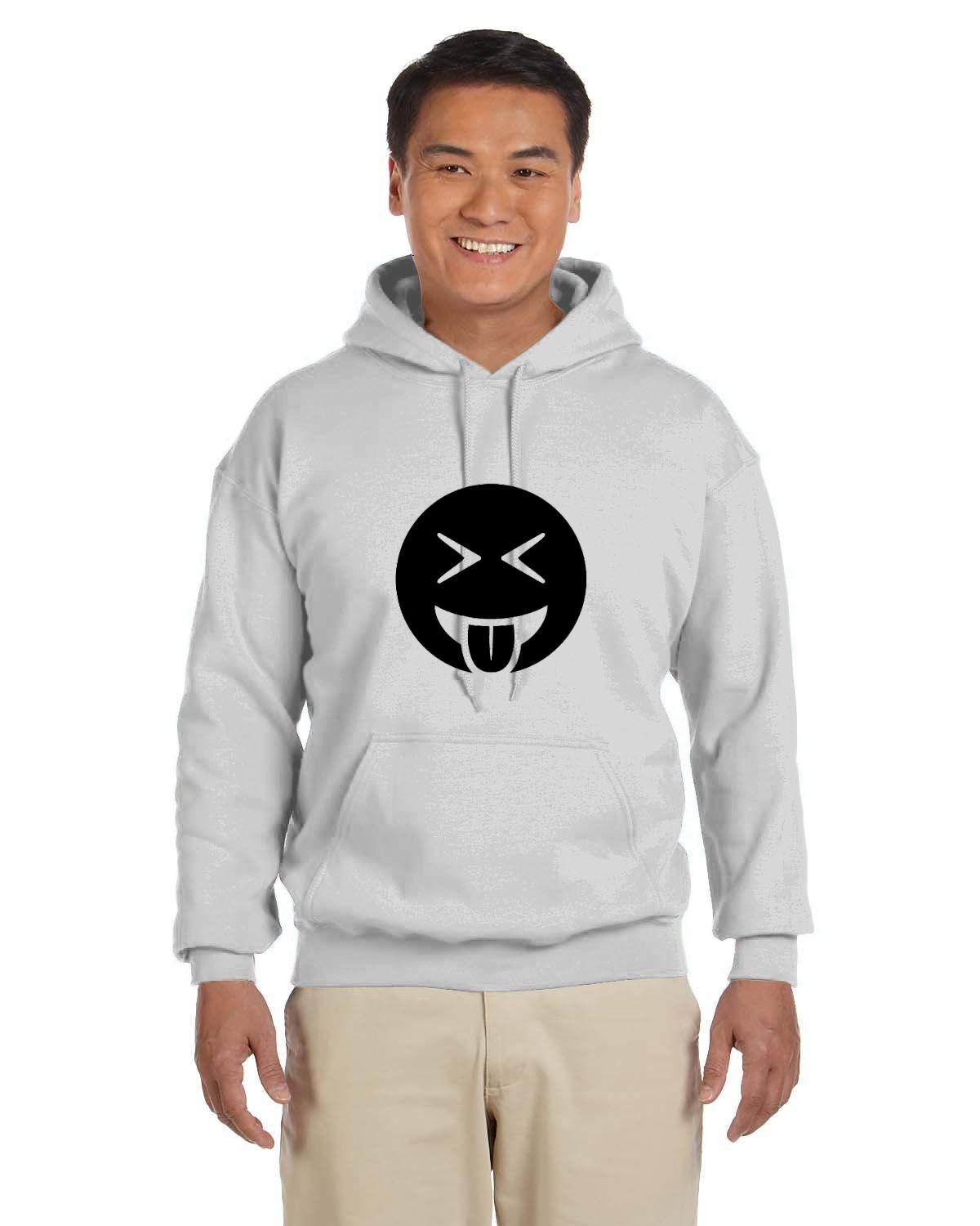 Adult Tongue Out Laughing 50/50 Hoodie