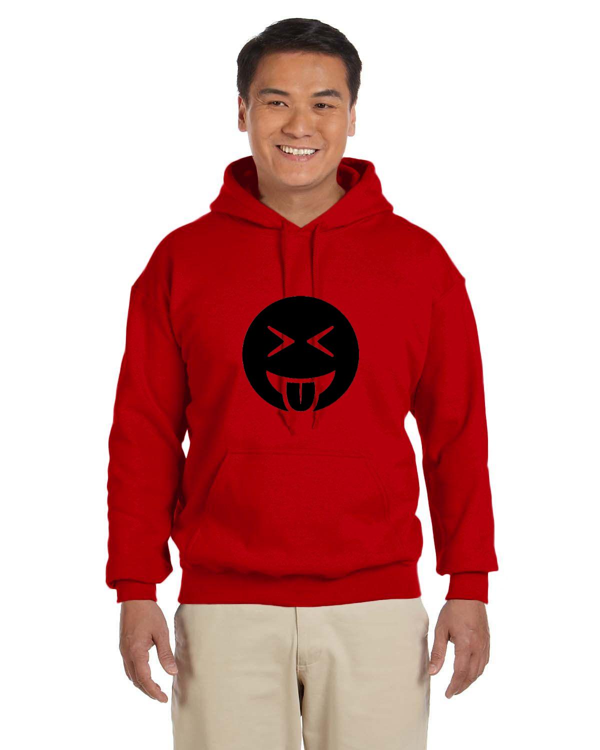 Adult Tongue Out Laughing 50/50 Hoodie