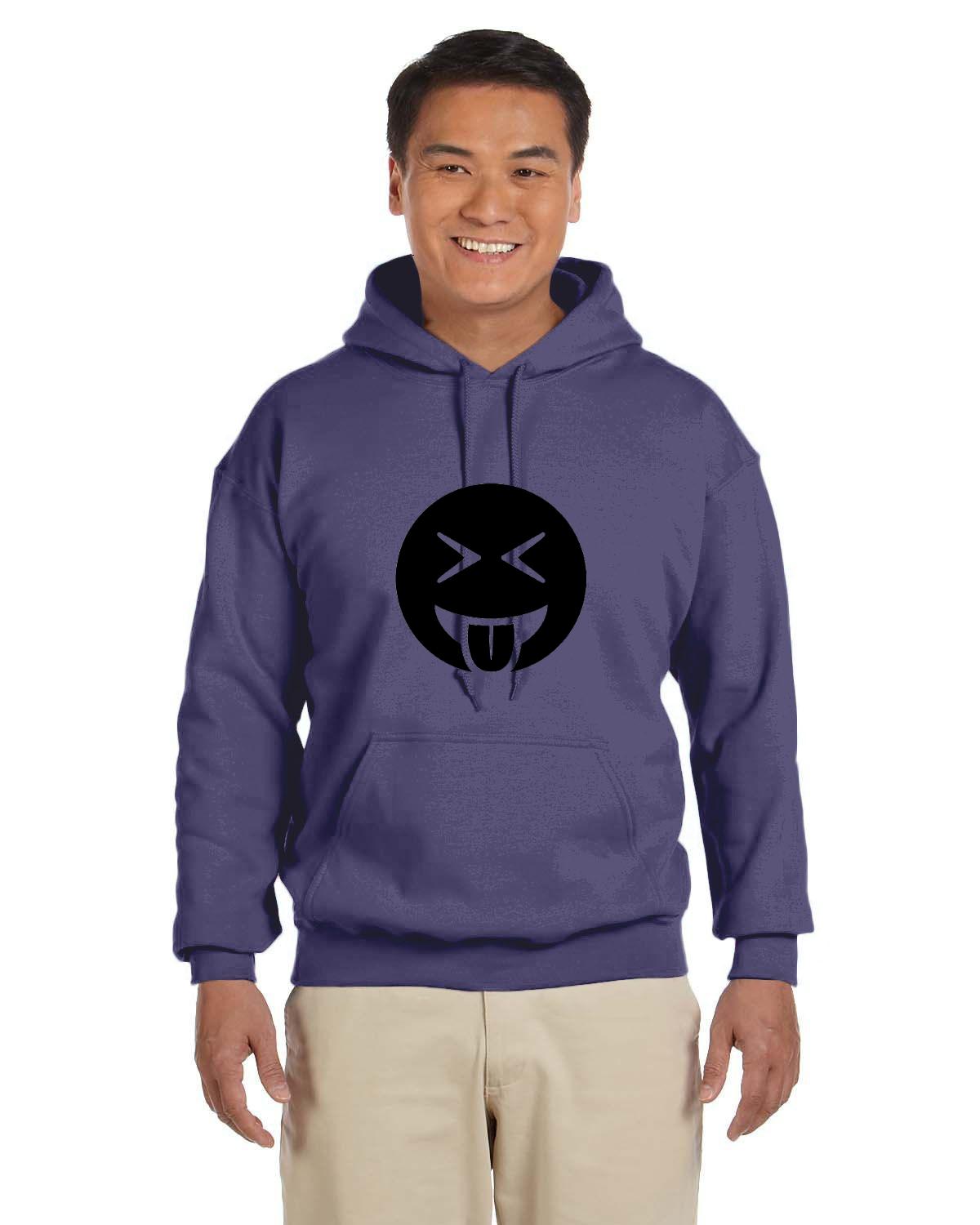 Adult Tongue Out Laughing 50/50 Hoodie