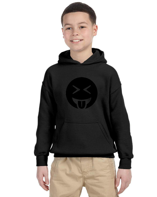 Tongue Out Laughing Kids 50/50 Hood