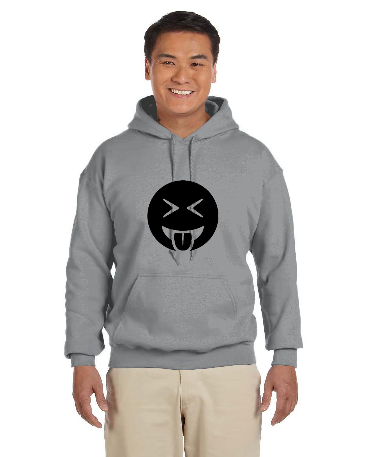 Adult Tongue Out Laughing 50/50 Hoodie