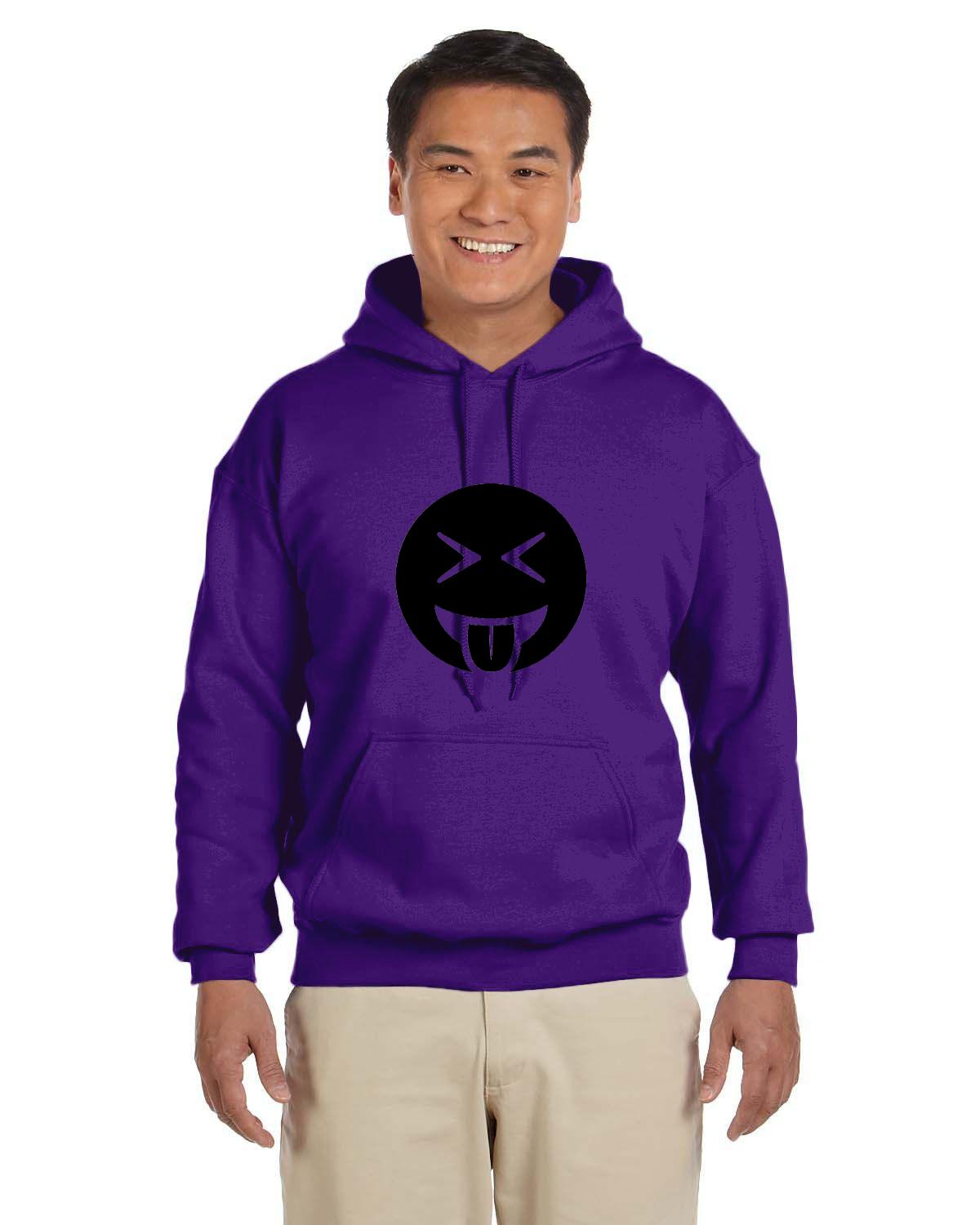 Adult Tongue Out Laughing 50/50 Hoodie